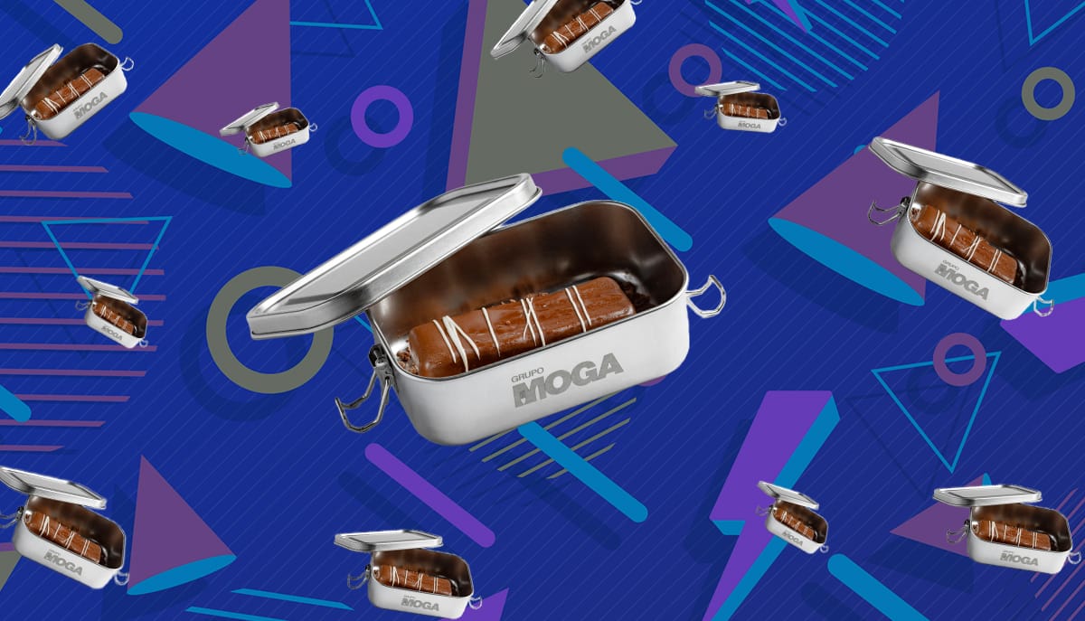 Nostalgia y Merienda 80`s con Goza tu delivery en Valladolid Merienda 80’s de chocolate de Goza by Moga para delivery en Valladolid, postre nostálgico que revive recuerdos de infancia